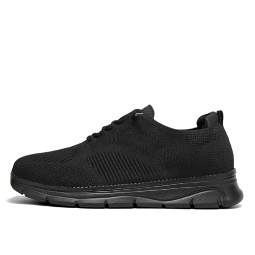 Image of Men's Casual Dress Oxfords Shoes Breathable Knit Leisure Classic Business Fashion Sneakers Lightweight Comfortable Work Soft Sole Walking Shoes