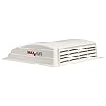 MAXXAIR Maxxfan Mini Plus Vent 6"" Single Speed Exhaust Fan - Quiet and Energy Efficient RV Ventilation & Lighting, White (00-03801)