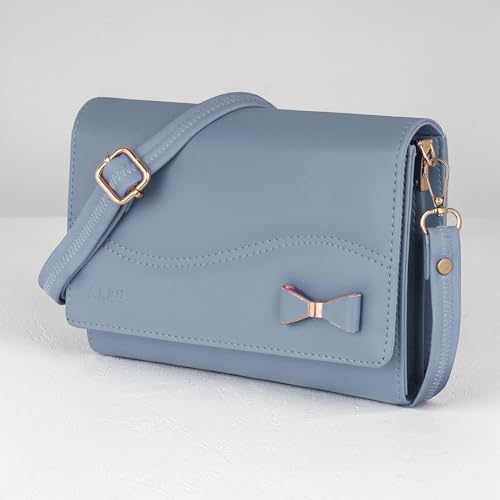 Image of ALSU Women's Sling Bag | Cross body bag| Side bag| Credit car slots| zipper pockets| detachable straps| adjustable straps| daily use| phone pockets