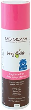 Baby Skin Moisturizing Cream by MD Moms- Eczema Approved Hypoallergenic Daily Skin Protecting Balm Made by Pediatricians (Fragrance Free)