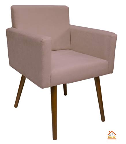 Poltrona Decorativa Para Sala de Estar Beatriz Rosê – DL Decor