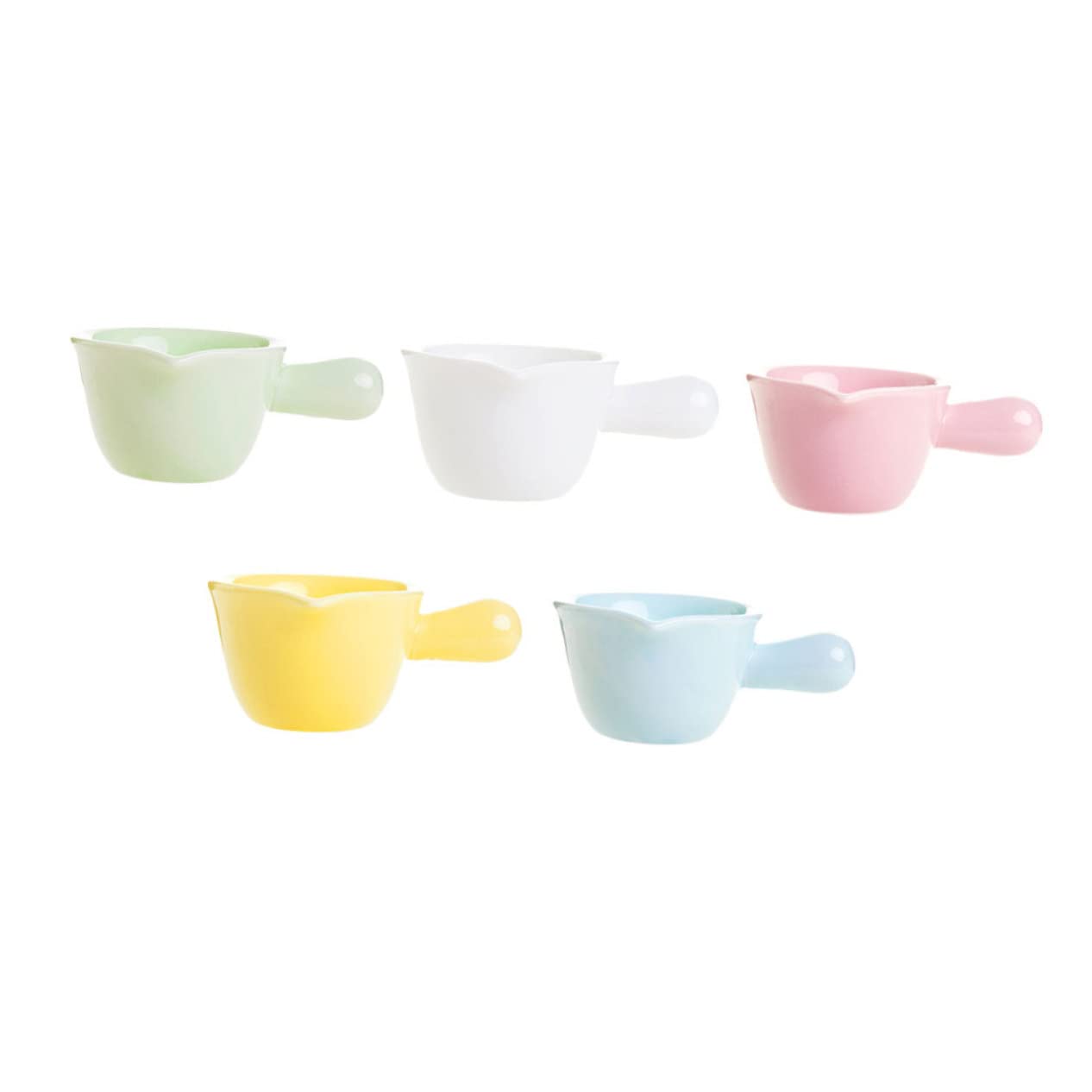 Cabilock 5pcs Mini Milk Jugs Creamer Cups Delicate Sauce Bowls for Home/restaurant