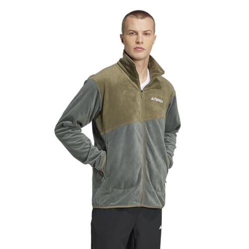 Image of adidas Men's Terrex Multi Full-Zip Fleece Hiking Jacket
