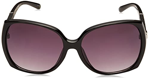 Jessica Simpson Womens J5236 Over-Sized Round Sunglasses With 1% Uv Protection, 70 Mm, Black #TOP11
