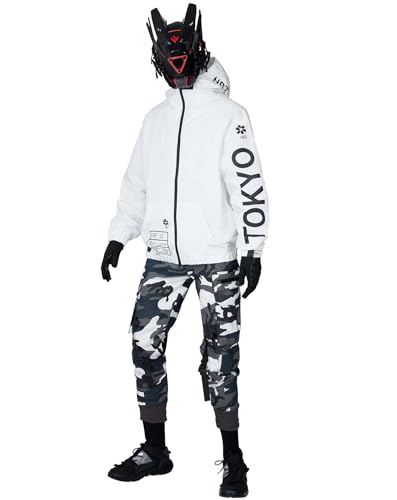 Image of Niepce Inc Japanese Streetwear Waterproof Windbreaker Jackets for Men | Cosplay, Everyday Wear, Gift for Boyfriend or Son