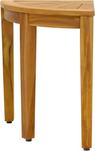 Image of AquaTeak Kai Corner 15.5 inch Teak Shower Bench