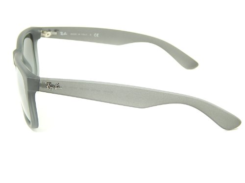 Ray Ban Justin RB4165 852/88 Gray Faded Rubber/Gray Gradient Mirror 51mm Sunglasses3