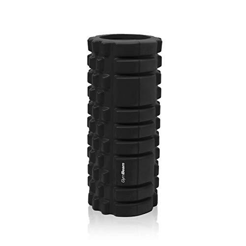 GymBeam foamroller voor fitness en Pilates. Pilatesroller die de flexibiliteit en gewrichtsmobiliteit verbetert, de bloedsomloop stimuleert en stress vermindert. - Zwart - Afbeelding 3