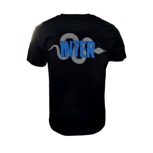 T-shirt Inter serpent homme motif graphique imprimé noir
