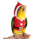CXYYXF Bird Clothes Birds Flight Suit, Christmas Hoodie for Parrots Cockatiel Sun Conure Christmas Party Cosplay Photo Prop Bird Small Animals (Without Diaper,M)