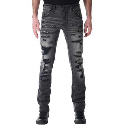 Affliction Mens Denim Jeans Gage Alchemy Inseam 34"2