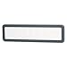 Universal Office Products 08223 Recycled Cubicle Nameplate with Rounded Corners - Charcoal