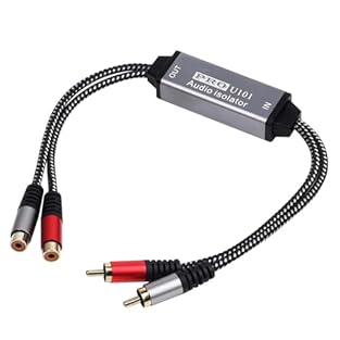 ground loop hums and deliver clear sound with this 2channel noise isolator, featuring advanced noise suppression technology for professional sound purification in studio and home setups. Built with a metal housing for enhanced durability, this ground...