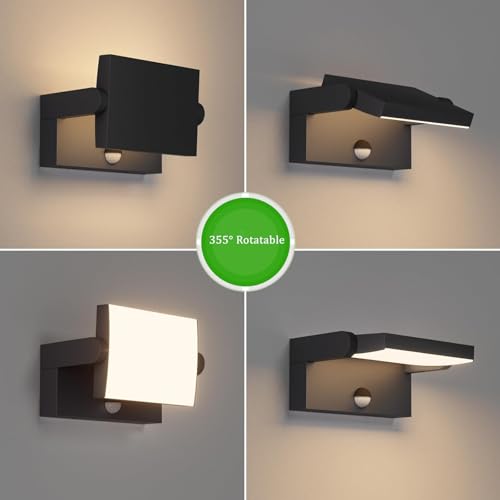 Moderne aluminium applique murale exterieur avec LED panneau