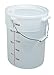 Cambro RFSC12148 White Poly Lid for 12/18 / 22 Qt Round Containers(Pack of 6)