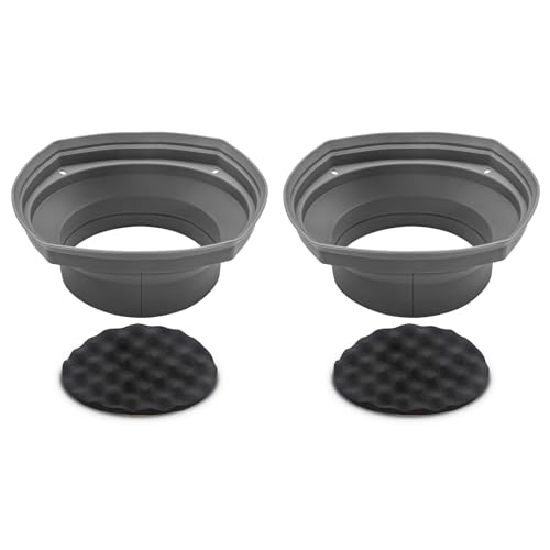 RECOIL SPB-69 Juego de 2 Kits de deflectores Plegables de Silicona para Altavoces de Coche con Espuma de Huevo para Mejorar la Calidad del Sonido y Proteger los Altavoces 15 x 23 cm（6 x 9 Pulgadas ）