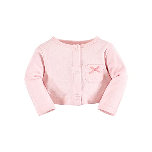 Image of Hudson Baby Girls' Cotton Dress and Cardigan Set