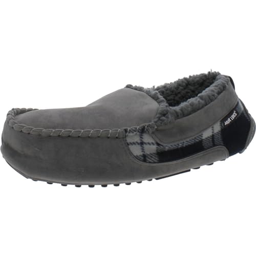 MUK LUKS Emmett, Zapatillas de mocasín Hombre, Gris, 44.5 EU