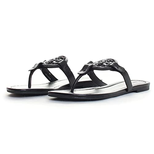 Tory Burch womens Miller Pave Slippers, Perfect Black, 7