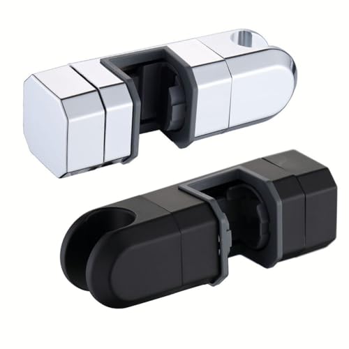 Shower Head Holder, 15-30mm Adjustable Chrome Slider Bar Bracket for 360 Degree Rotation, Sprayer Detachable Slider Bar Anti-Slip Design ABS Material for Bathroom - Image 6