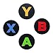 Sottobicchieri e Tappi in Metallo XBOX Merchandise Ufficiale, Con Icone Controller, Y, B, A, X, Regalo & Decorazione Cool per Gamers XBOX, Set di 4 immagine