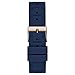 GUESS Rose Gold-Tone + Iconic Blue Stain Resistant Silicone Watch with Day, Date + 24 Hour Military/Int'l Time. Color: Blue (Model: U1157L3)