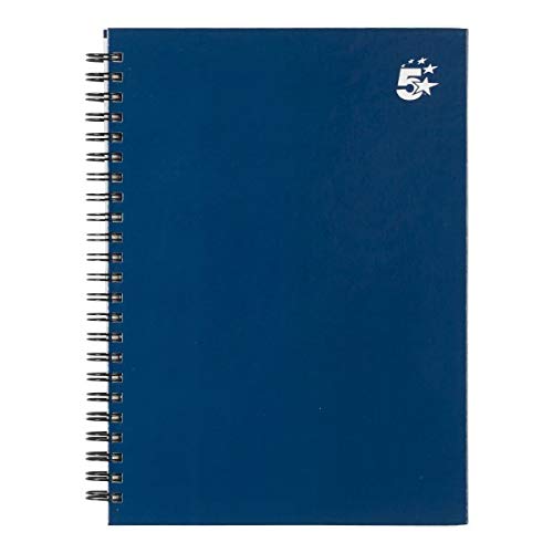 Image of 5 Star A5 Lined Notebook Writing Book Indigo (5 Pack) 140 Pages Twinbound Hardback Notebooks