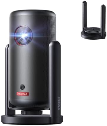 （00:30時点） Anker Nebula Capsule 3 & 公式プロジェクタージンバルスタンド (Capsuleシリーズ用) (小型 Google TV搭載 モバイル プロジェクター とスタンドセット)【家庭用 フルHD Netflix対応 200ANSI ルーメン 最大120インチ 大画面 天井投影 自動台形補正 オートフォーカス バッテリー内蔵 ホームシアター アンカー ネビュラ カプセル 3】