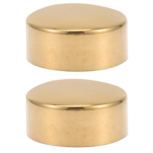 Image of Hemobllo Handrail End Caps 2 Pack Round Handrail End Plugs for 2.00-inch Tube Stair Banister Caps for Indoor and Outdoor Hand Railing Projects