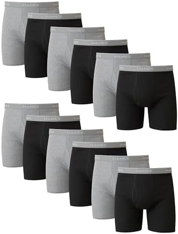 Hanes Mens Underwear Boxer Briefs Pack, Cool &Amp; Breathable Cotton ...