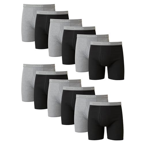 Hanes Boxer Briefs, Cool Dri Moisture-Wicking...