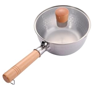 Namoarly Edelstahl Simmertopf mit Holzgriff