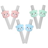 Beatifufu 6個 高齢者 妊婦 介護用シリコーン吸管 軽量コンパクトで持ち運び便利 取り外し可能で洗いやすい 飲みこぼし防止 小型設計 携帯用吸