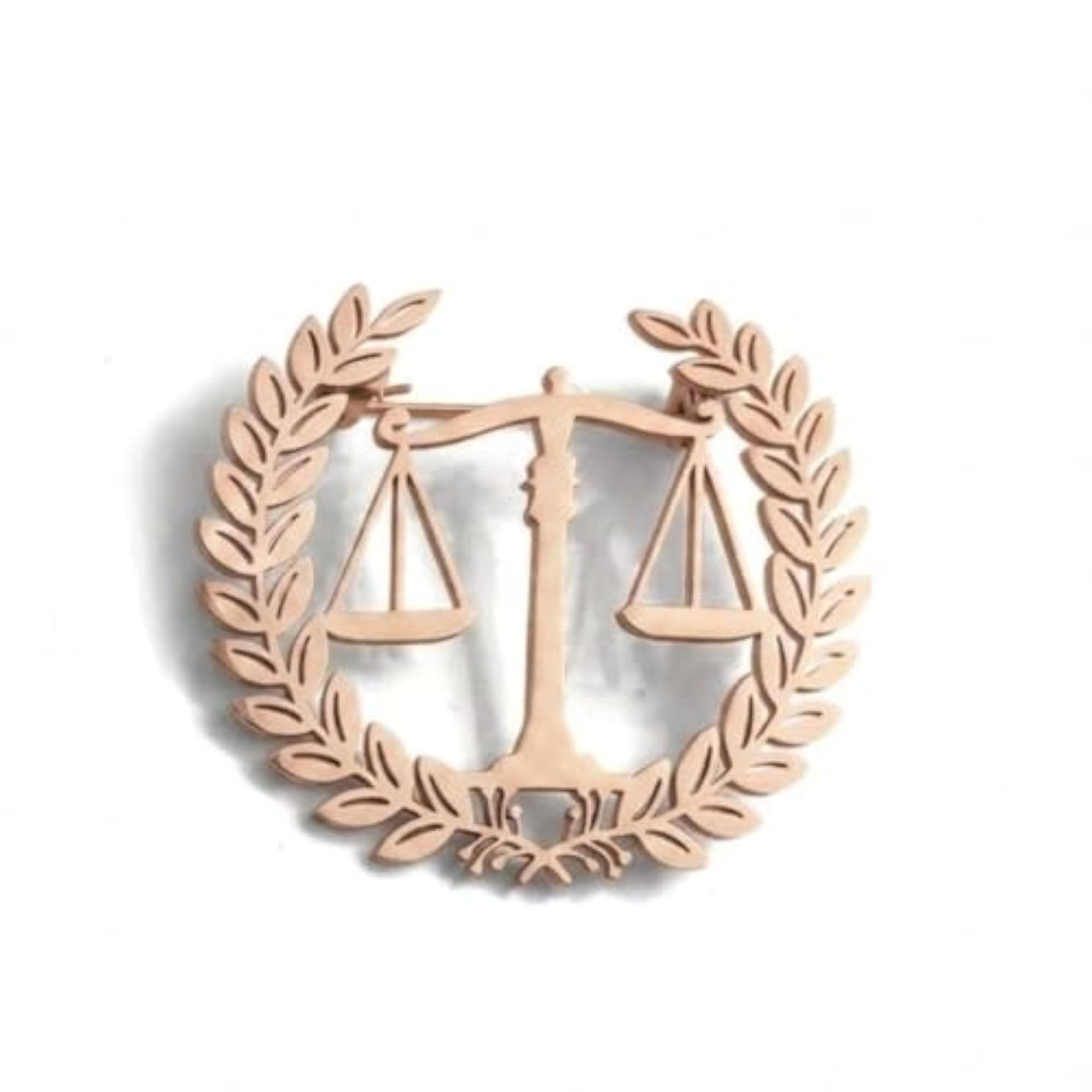 Men's Professional Lawyer Brooch, Justice Scale Gold Pin