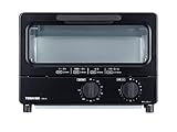 東芝(TOSHIBA) トースター オーブントースター 2枚焼き 温度調節機能付き 受皿付き タイマー15分 ブラック HTR-P3(K)