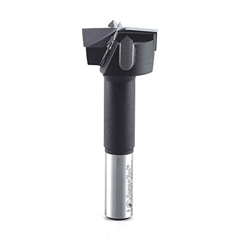 Amana Tool 203202 Carbide Tipped Hinge Boring Drill Bit 20mm Dia x 70mm Long x 10mm Shank Right Hand