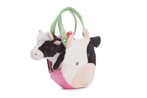 Vache Fancy Pal Aurora World peluche lavable amovible