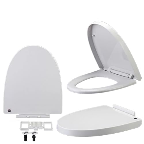 Klodeckel Absenkautomatik Universal-WC-Sitzabdeckung in V-Form...