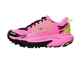 Hoka Mafate 5 - Tenis para Mujer, Rosa neón/Negro, 38.5 EU