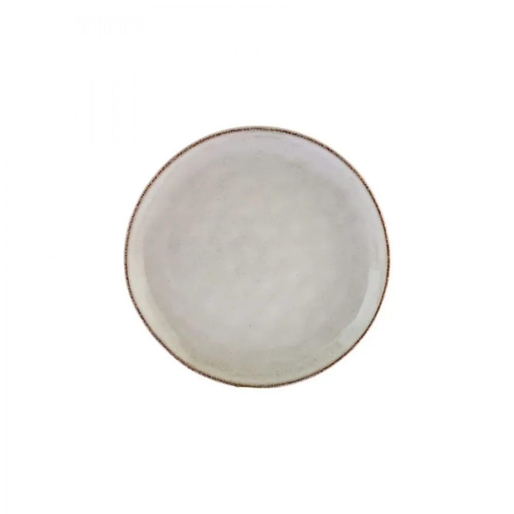 Karaca Aria Reactive Glaze Side Plate, 20cm, Snack, Appetizer or Salad Plate, Ideal for Serving Cake, Dessert, Fruit, Beige