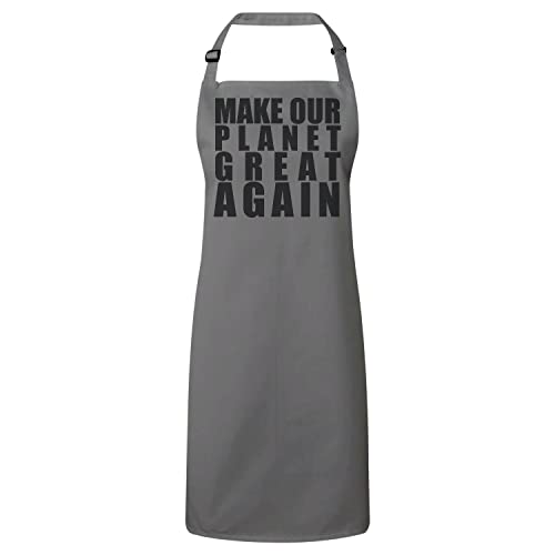 Tablier cuisine gris Macron pour animer vos repas de famille et soirées barbecue
