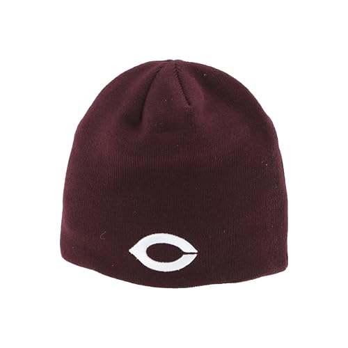 ZHATS Chicago Maroons Edge Skull Cap - NCAA Maroon Cuffless Winter Knit Beanie Toque Hat