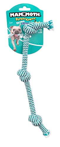 Mammoth Flossy Chews Extra Fresh Rope Tug – Premium Cotton-Poly Yarn with Floss Tug Toy for Dogs – Interactive Dog Rope Toy – Tug Dog Chew Toy for Small Dogs – Small, 15” Mammoth Flossy Chews Extra Fresh Rope Tug – Premium Cotton-Poly Yarn with Floss Tug Toy for Dogs – Interactive Dog Rope Toy – Tug Dog Chew Toy for Small Dogs – Small, 15”