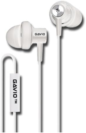 Gavio G25EE03101 [iPhone/BlackBerry/Samsung Compatible Inner Earphones with Microphone] Groove Rug, Black