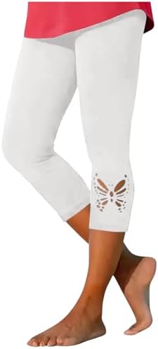 Hvyesh Womens Capris for Seniors Summer Capri Leggings Women Stretchy Workout Yoga Casual Vacation Beach Pants Hvyesh Womens Capris for Seniors Summer Capri Leggings Women Stretchy Workout Yoga Casual Vacation Beach Pants