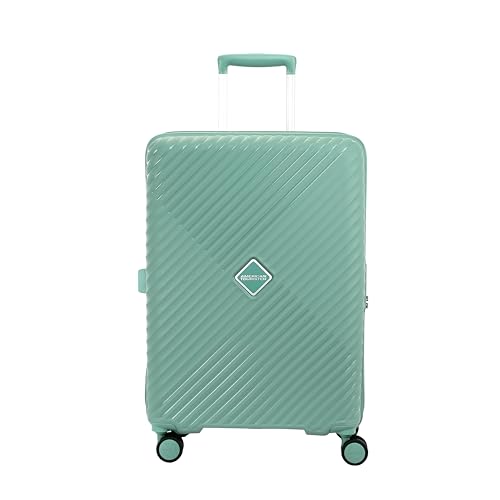 Image of American Tourister Diamo 68 CM Check-in Trolley Bag with Combination Non TSA Lock & 8 Wheels Hard-Sided PC Medium Suitcase /Trolley Bag with Double Spinner Wheels /Luggage for Men & Women - Gold