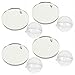 VILLCASE Betta Mirrors, Betta Exercise Mirror Builds Confidence for Betta Training Exercise Aquarium Fish Tank Decorations Beta Fish Accessory, 4Pcs 5CM