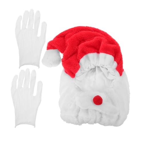 Housse casque moto Père Noël peluche bonnet élastique décoration scooter