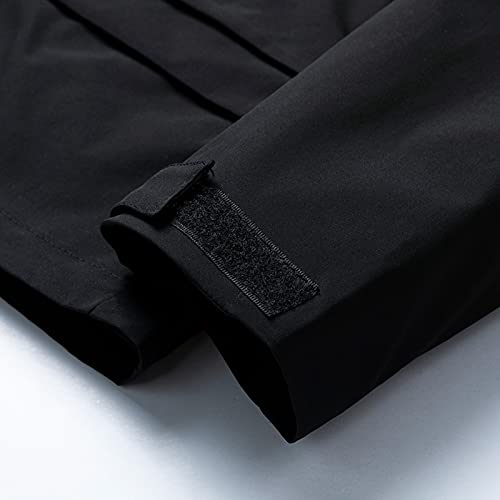 Pmuybhf Cotton Military Jacket Thicken Hooded Cargo Coat Walking Coat With Faux Fur Collar Bomber Jacket With A Removable Hood Sleeveless Vest Cardigan Fleece Outwear Jacket #TOP4