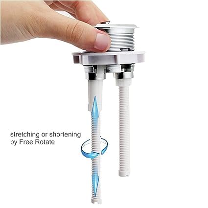 4Seasons"Efficient Dual Push Flush Round Head Button for 38mm Lid Cover Hole in Toilets" 3